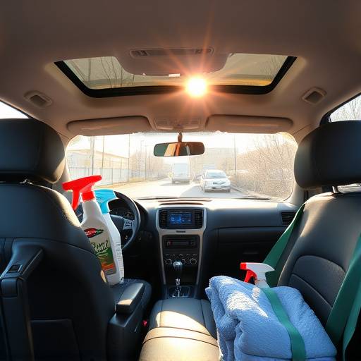 After: Clean and organized car interior